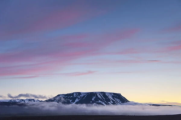 Kerlingarfjoell mountains, view from the Kjoelur or Kjalvegur high road, highland, Iceland, Europe