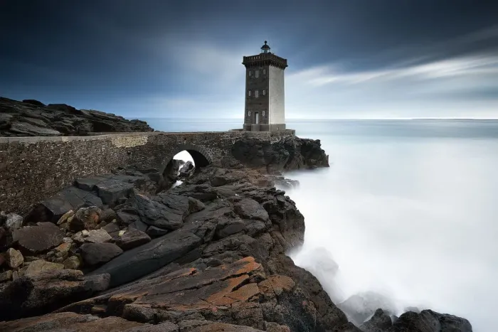 Framed Print : Kermorvan Lighthouse in Brittany