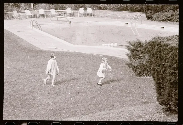 Framed Print : Kerry Kennedy Playing Near a Swimming Pool Framed Print : Kerry Kennedy Playing Near a Swimming Pool