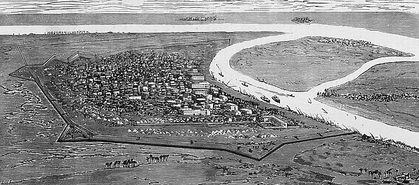 Khartoum. The city of Khartoum in the Sudan, at the time of General Wolseleys