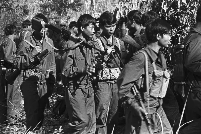 Framed Print : The Khmer Rouge in the Cambodian Jungle Framed Print : The Khmer Rouge in the Cambodian Jungle