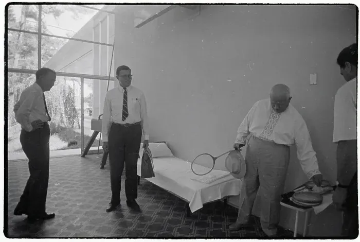Framed Print : Khrushchev Challenging Rusk to Badminton Framed Print : Khrushchev Challenging Rusk to Badminton