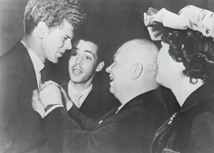 Framed Print : Khrushchev Congratulating Van Cliburn Framed Print : Khrushchev Congratulating Van Cliburn