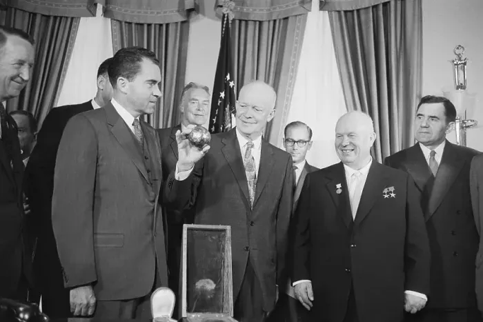 Framed Print : Khrushchev Visiting White House Framed Print : Khrushchev Visiting White House