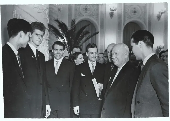 Framed Print : Khrushchev with Young Musicians Framed Print : Khrushchev with Young Musicians