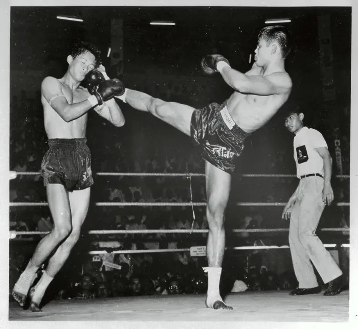 Framed Print : Kickboxing Action in Thailand Framed Print : Kickboxing Action in Thailand