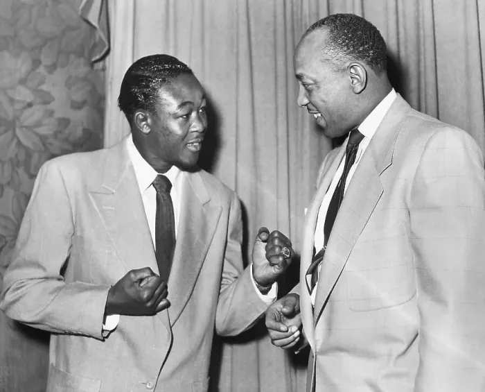 Framed Print : Kid Gavilan with Jesse Owens Framed Print : Kid Gavilan with Jesse Owens