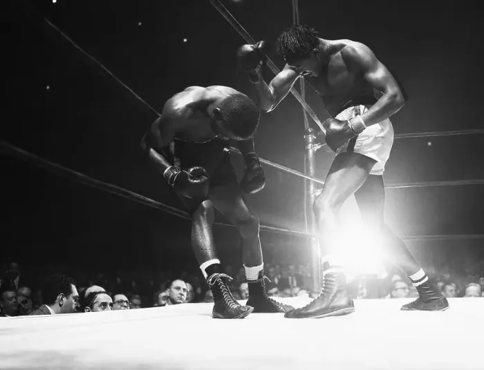 Framed Print : Kid Gavilan Just After Hitting Ike Williams Framed Print : Kid Gavilan Just After Hitting Ike Williams