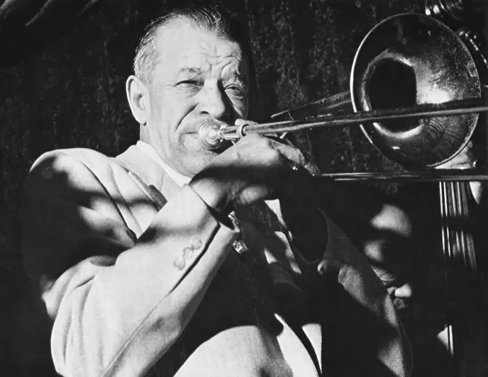 Framed Print : Kid Ory Playing the Trombone Framed Print : Kid Ory Playing the Trombone