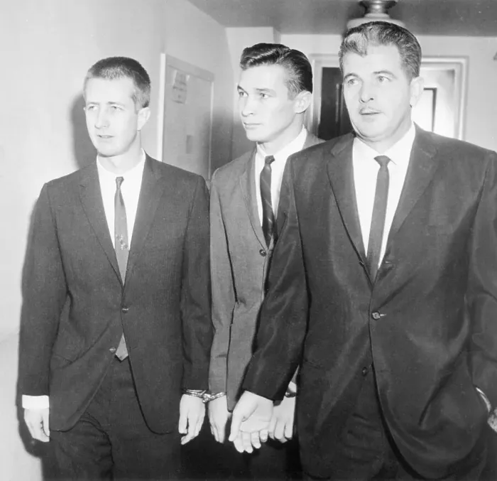 Framed Print : Kidnappers of Frank Sinatra Jr. in Court Framed Print : Kidnappers of Frank Sinatra Jr. in Court