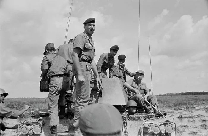 Framed Print : Kien Hoa. Armoured vehicles at Kien Hoa near Saigon Framed Print : Kien Hoa. Armoured vehicles at Kien Hoa near Saigon