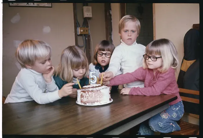 Framed Print : Kienast Quintuplets Celebrating Fifth Birthday Framed Print : Kienast Quintuplets Celebrating Fifth Birthday