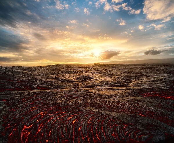Kilauea Lava Flow #2 Horizontal