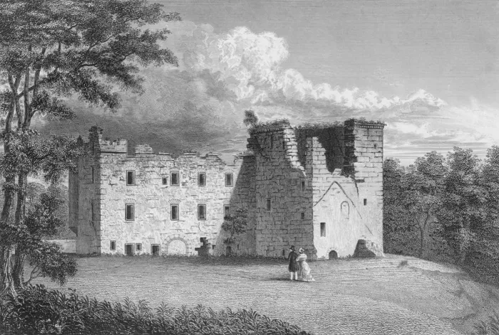 Framed Print : Kilbirnie Castle Framed Print : Kilbirnie Castle