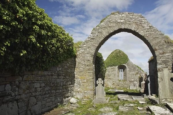 kilmacreehy church ruins near liscannor in munster region
