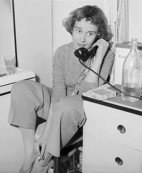 Framed Print : Kim Hunter Talking on Telephone Framed Print : Kim Hunter Talking on Telephone