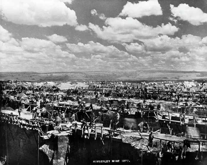 Framed Print : Kimberley Mine View Of Diamond Mining Framed Print : Kimberley Mine View Of Diamond Mining
