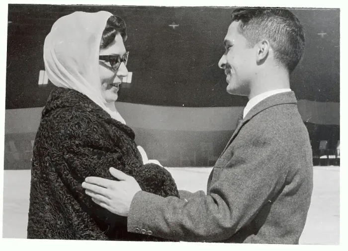 Framed Print : Kin Hussein and His Mother Framed Print : Kin Hussein and His Mother