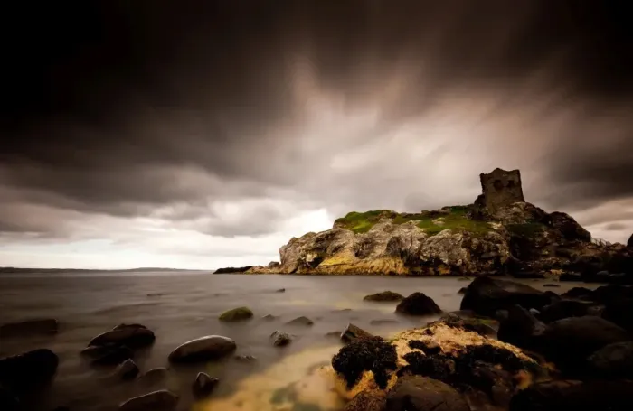 Framed Print : Kinbane Castle