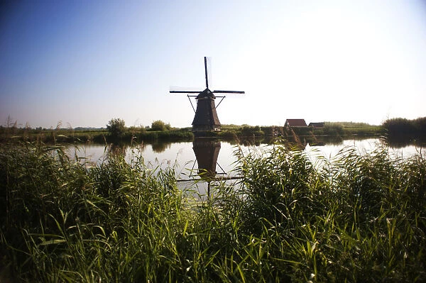 Kinderdijk Windmill. One of the 19 authentic windmills at Kinderdijk