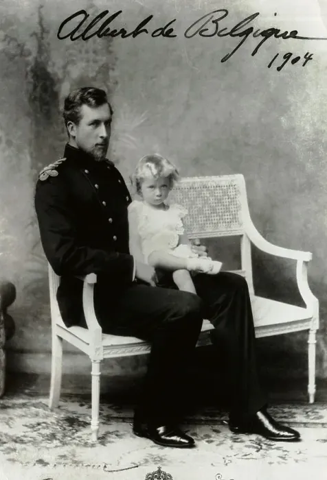 Framed Print : King Albert I of Belgium Holding Baby Framed Print : King Albert I of Belgium Holding Baby