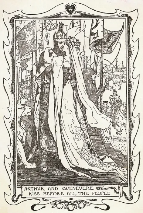 Framed Print : King Arthur and Guenevere Framed Print : King Arthur and Guenevere
