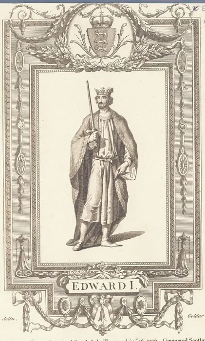 Framed Print : King Edward I Holding Sword Framed Print : King Edward I Holding Sword