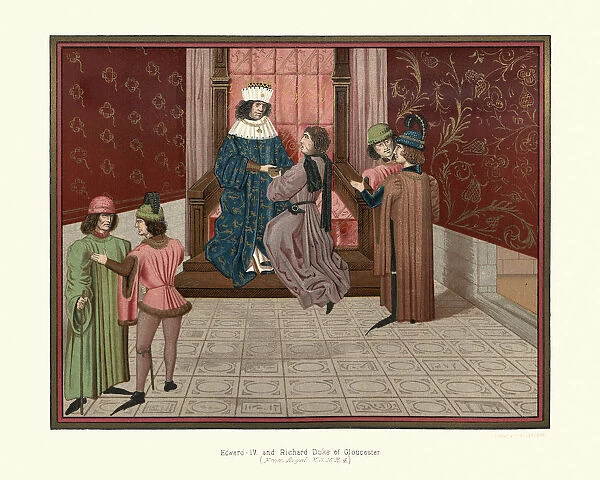 King Edward IV of England with Richard Duke of Gloucester
