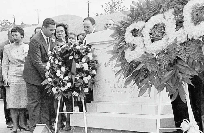 Framed Print : King Family Visiting Grave Framed Print : King Family Visiting Grave