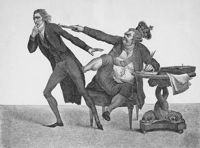 Framed Print : King George Iii Booting William Pitt Framed Print : King George Iii Booting William Pitt