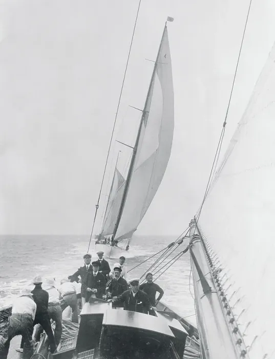 Framed Print : King George V Competing in Regatta Framed Print : King George V Competing in Regatta