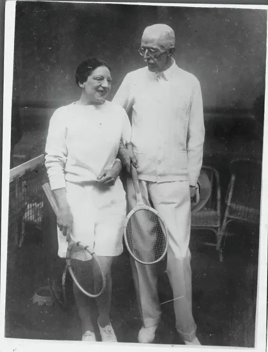 Framed Print : King Gustav and Tennis Partner Framed Print : King Gustav and Tennis Partner