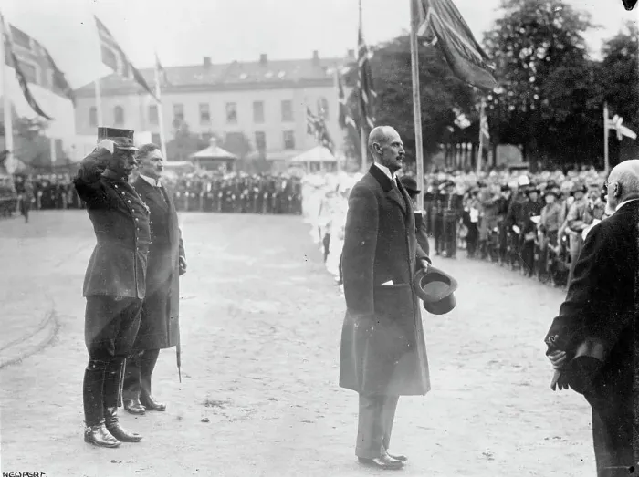 Framed Print : King Haakon At a Summer Festival Framed Print : King Haakon At a Summer Festival