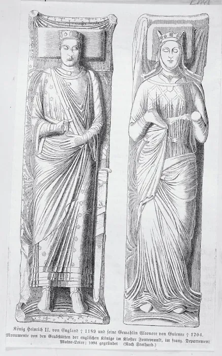 Framed Print : King Henry II with Wife Eleanor Framed Print : King Henry II with Wife Eleanor