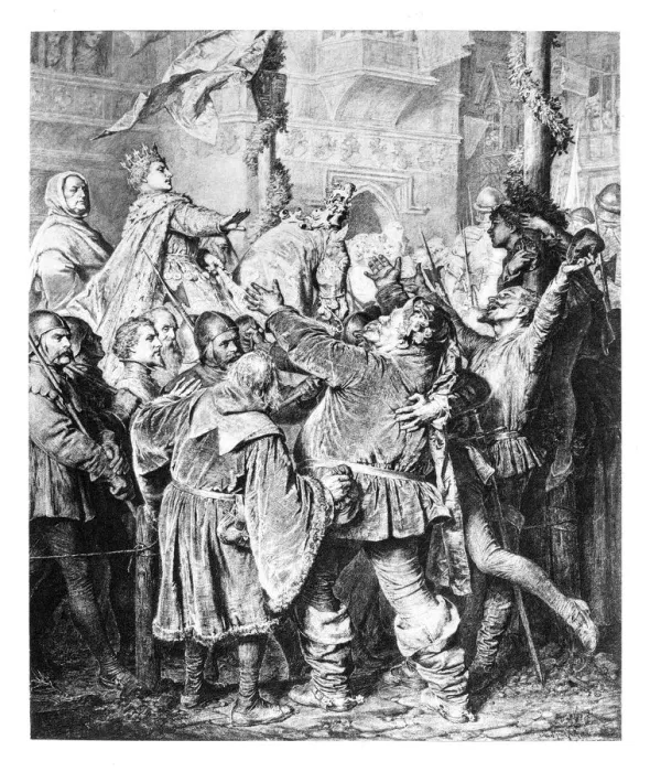 Framed Print : King Henry V engraving 1894