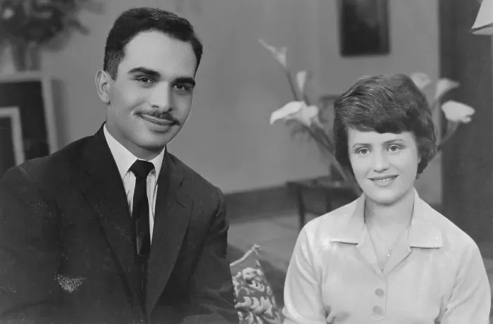 Framed Print : King Hussein with his Future Wife Framed Print : King Hussein with his Future Wife
