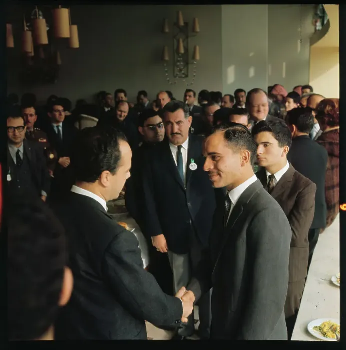 Framed Print : King Hussein During Press Conference Framed Print : King Hussein During Press Conference