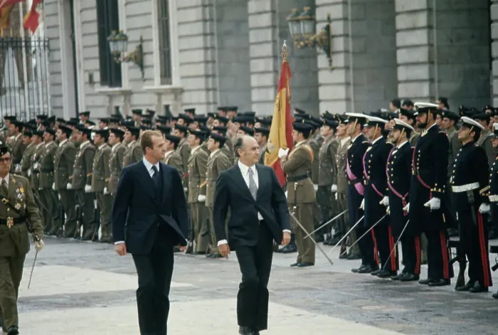 Framed Print : King Juan Carlos And President Lopez Portillo Framed Print : King Juan Carlos And President Lopez Portillo