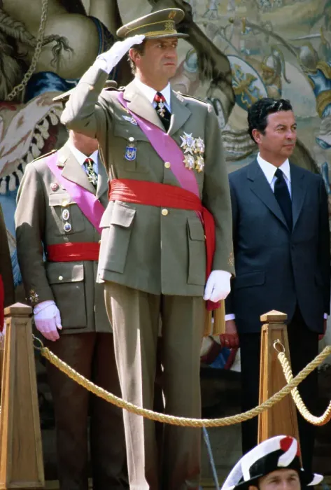 Framed Print : King Juan Carlos of Spain Saluting Framed Print : King Juan Carlos of Spain Saluting