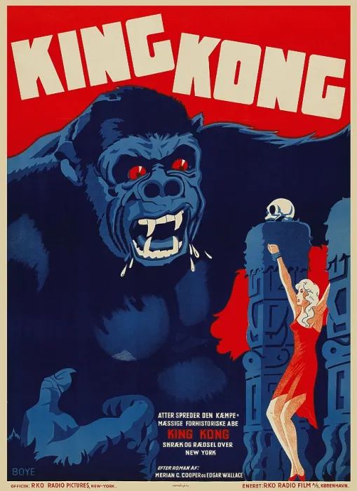 Framed Print : King Kong (Danish 1-sheet) Framed Print : King Kong (Danish 1-sheet)