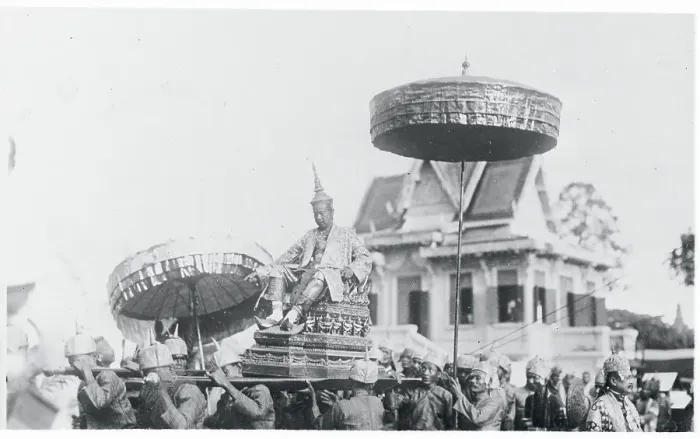 Framed Print : King Manivongse Riding on Palanquin Framed Print : King Manivongse Riding on Palanquin