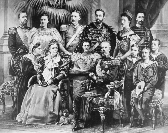 Framed Print : King Oscar II with Swedish Royal Family Framed Print : King Oscar II with Swedish Royal Family
