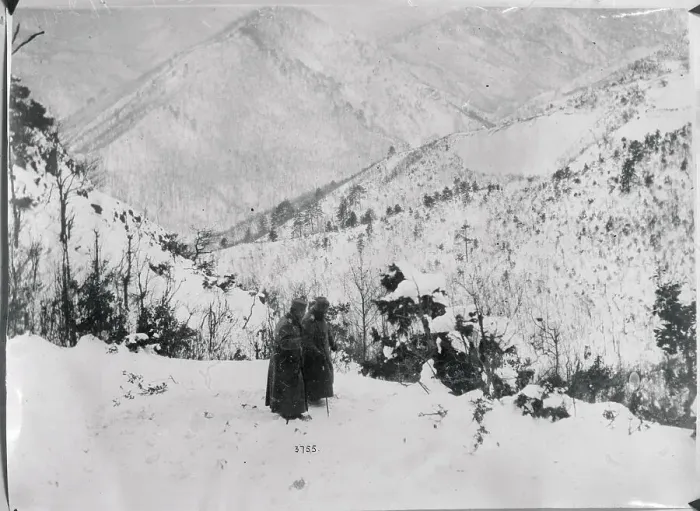 Framed Print : King Peter and Aide Traveling on Albanian Alps Framed Print : King Peter and Aide Traveling on Albanian Alps