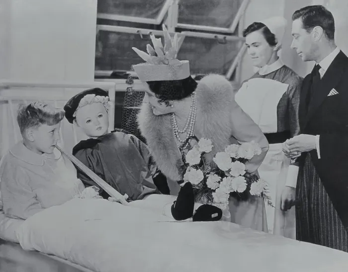 Framed Print : King and Queen Visiting Youth