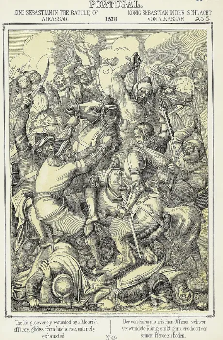 Framed Print : King Sebastian in the Battle of Alkassar Print Framed Print : King Sebastian in the Battle of Alkassar Print