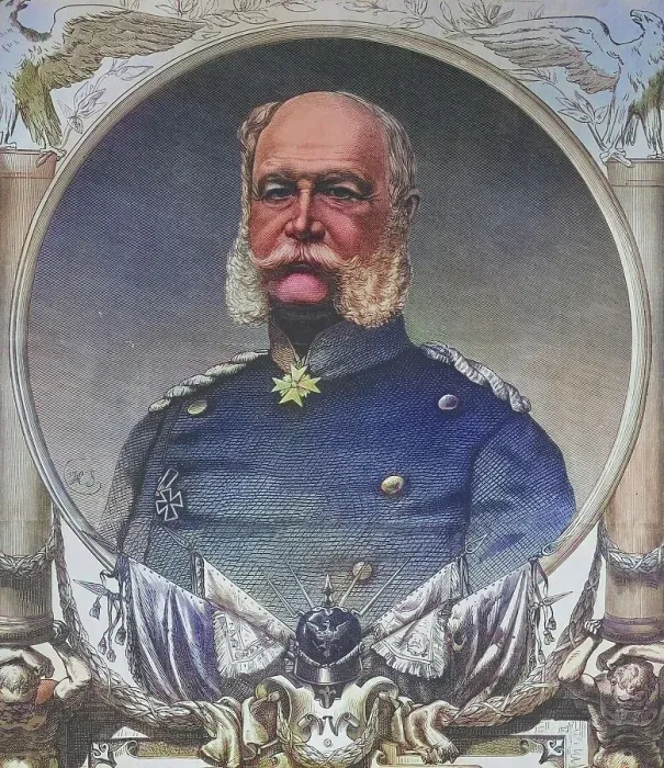 Framed Print : King William I, illustrated war chronicle 1870-1871, German-French campaign, Germany, France Framed Print : King William I, illustrated war chronicle 1870-1871, German-French campaign, Germany, France