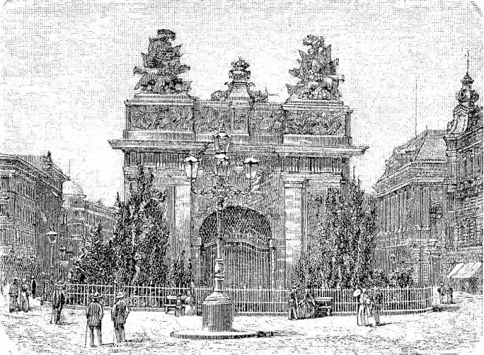 Framed Print : King's Gate c. 1730, Szczecin, Poland, digitally restored reproduction of a 19th century original, exact original date not known Framed Print : King's Gate c. 1730, Szczecin, Poland, digitally restored reproduction of a 19th century original, exact original date not known