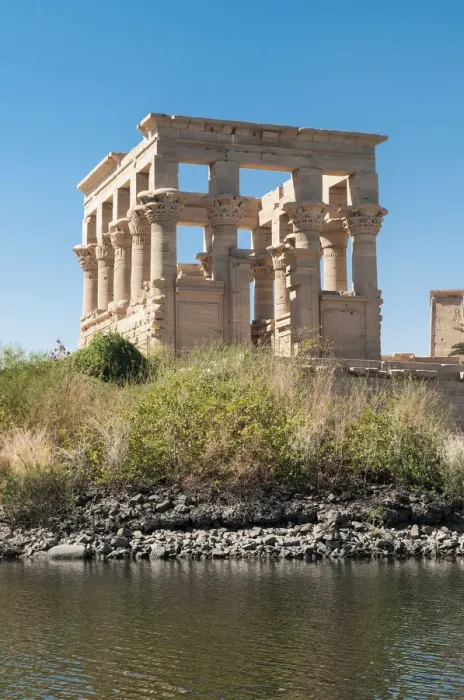 Framed Print : The Kiosk of Trajan on the island of Philae
