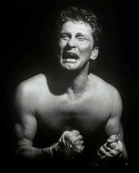 Framed Print : Kirk Douglas Grimacing in Boxing Scene Framed Print : Kirk Douglas Grimacing in Boxing Scene