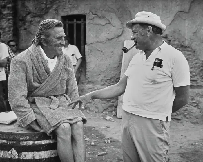 Framed Print : Kirk Douglas and Joseph L. Mankiewicz Filming There Was A Crooked Man Framed Print : Kirk Douglas and Joseph L. Mankiewicz Filming There Was A Crooked Man